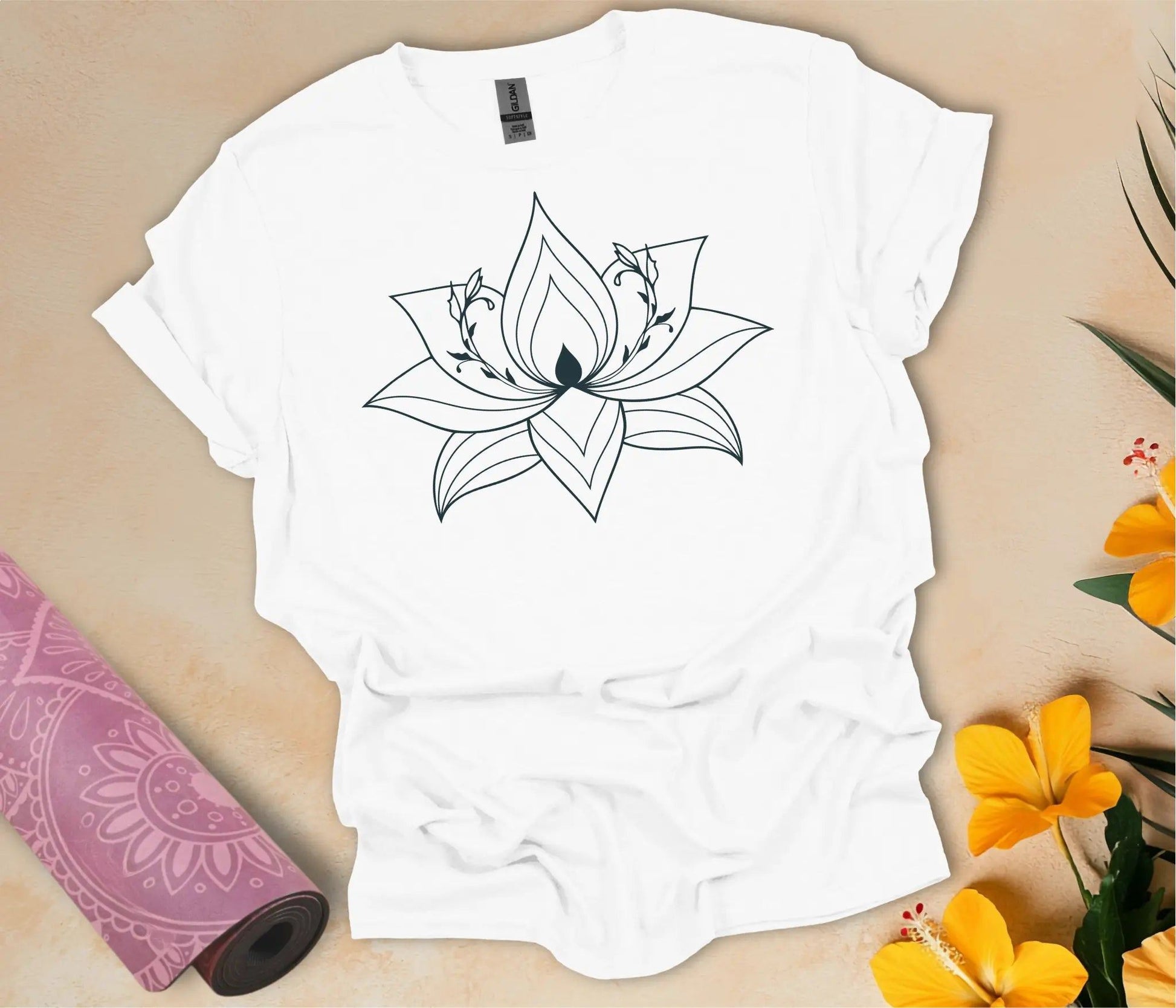 Big Flower T-Shirt - feelyogi.com