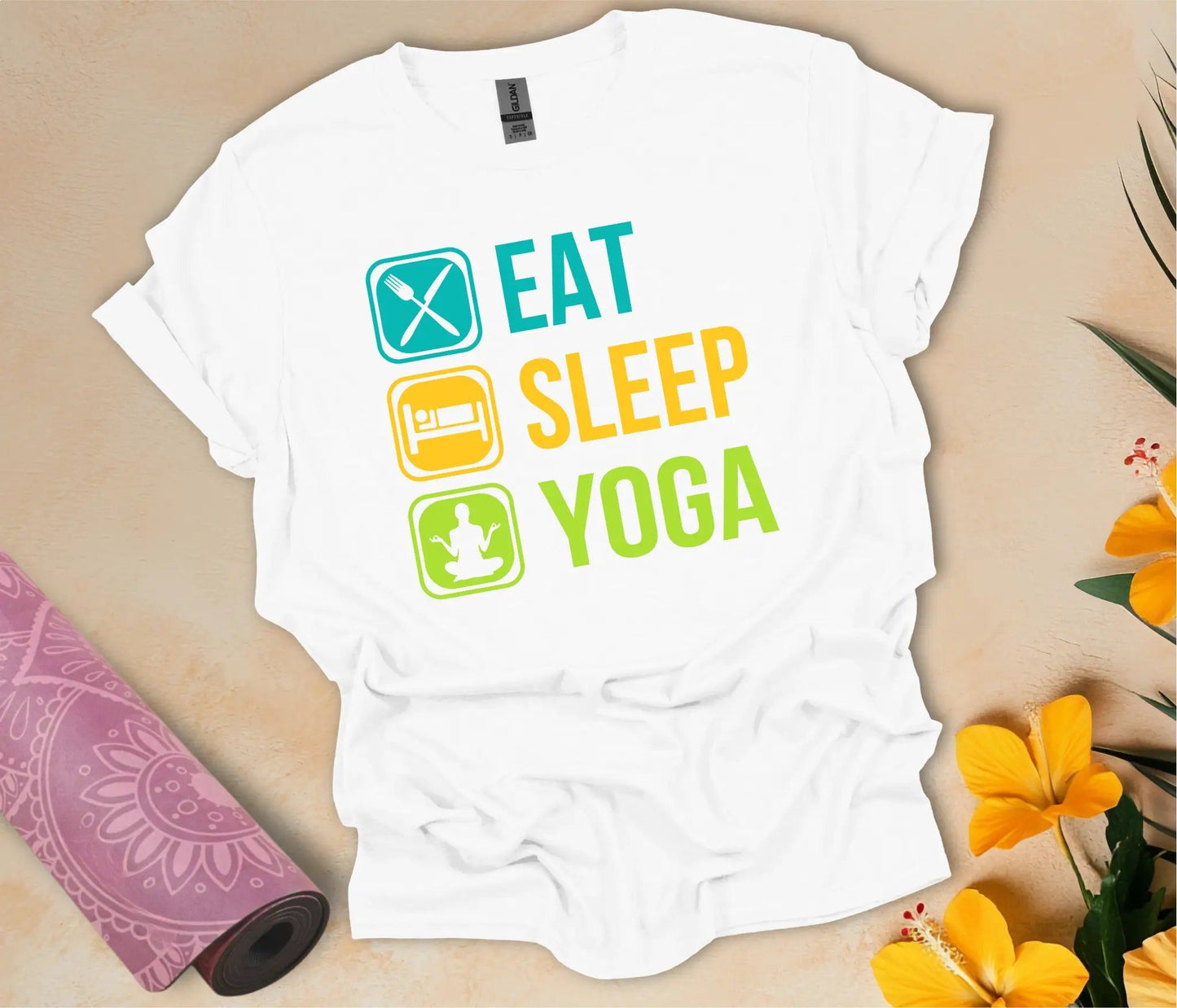 Eat-Sleep-Yoga T-Shirt - feelyogi.com