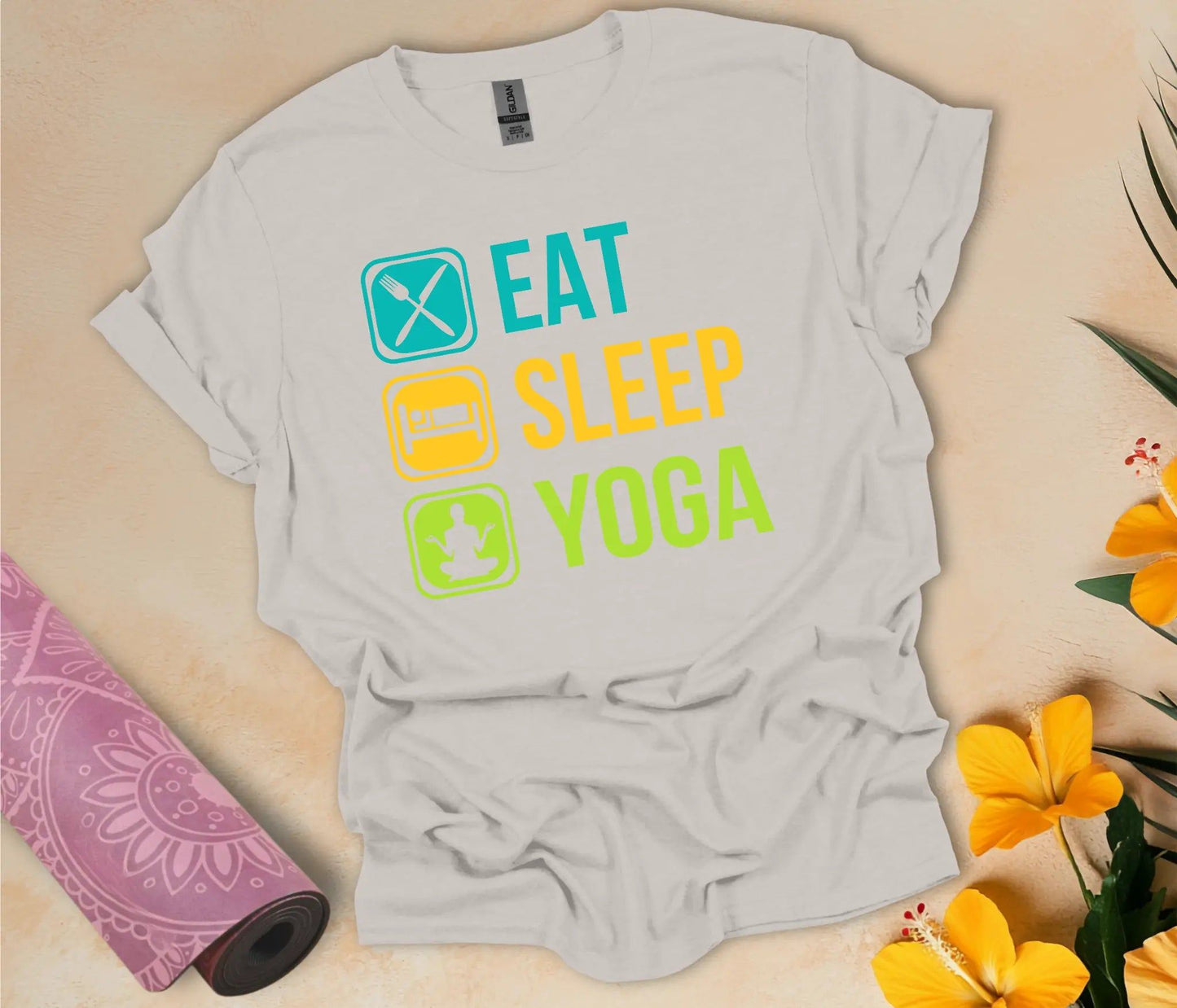 Eat-Sleep-Yoga T-Shirt - feelyogi.com