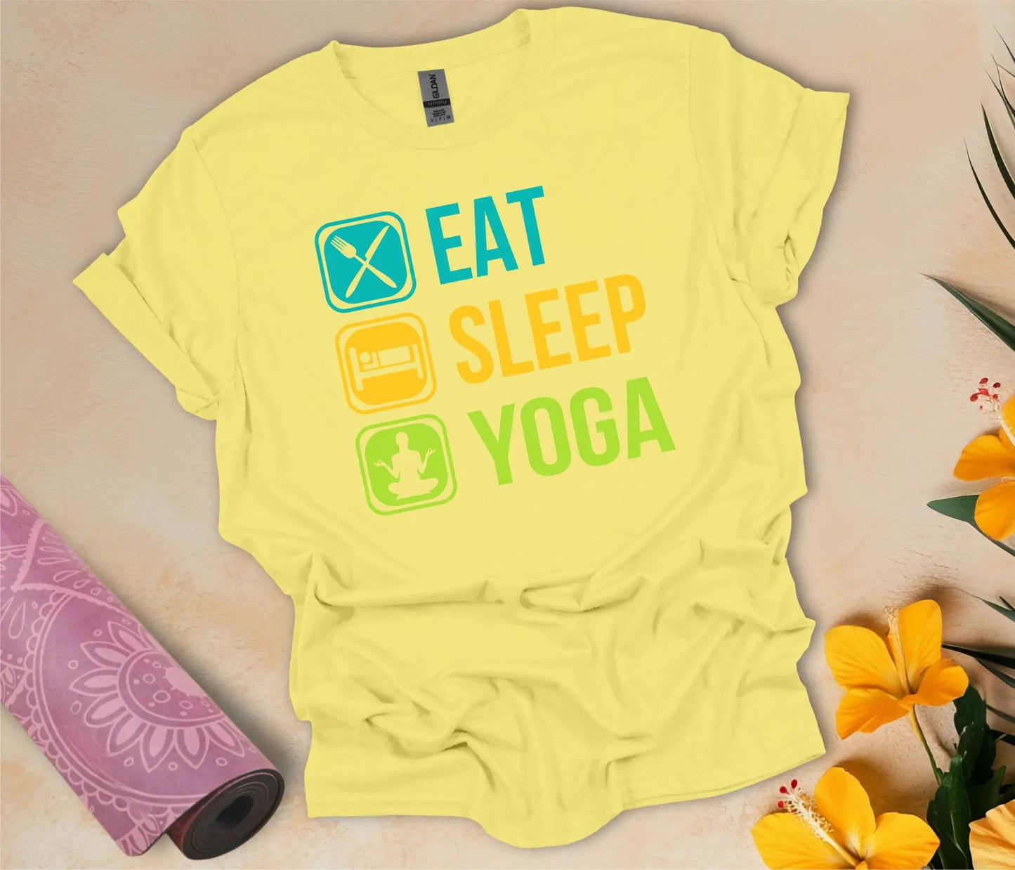 Eat-Sleep-Yoga T-Shirt - feelyogi.com