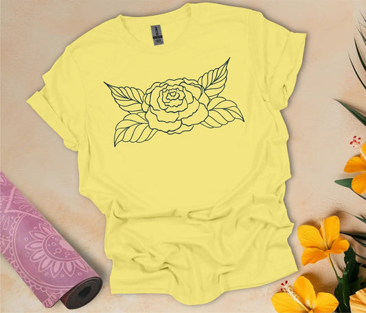 Big Rose T-Shirt - feelyogi.com