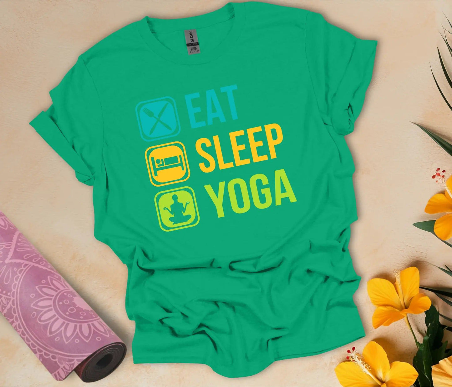 Eat-Sleep-Yoga T-Shirt - feelyogi.com