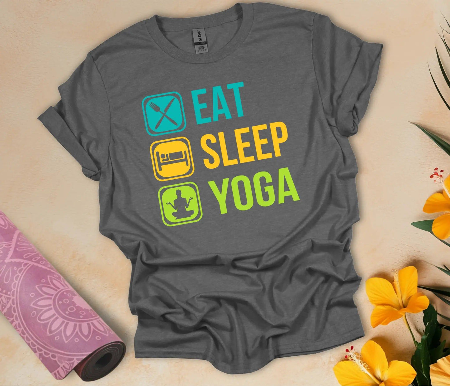 Eat-Sleep-Yoga T-Shirt - feelyogi.com